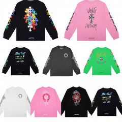 CHH Heart Long Sleeve Shirt Unisex Fashion Loose Long Sleeve Shirt