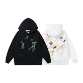 OW Alien Earth Arrow Pattern Hooded Sweater