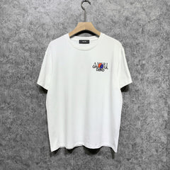 Amiri T Shirt Printed Casual Hip Hop High Street round Neck Short Sleeve T-shirt