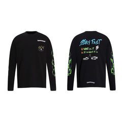 CHH Heart Long Sleeve Shirt Unisex Fashion Loose Long Sleeve Shirt