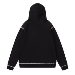 Amiri Hoodie autumn and winter new AMI embroidered line letter pattern hooded sweater