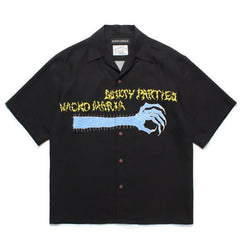 GUILTYPARTIES TIGER Shirts Ghost Graffiti Hairy Hand Illustration Hawaiian Short Sleeve Shirt