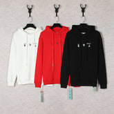 Off White hoodie渐变溶化箭头图案连帽