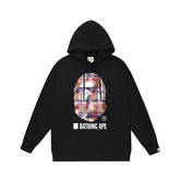 Bathing Ape Bape Hoodie Autumn/Winter Letter Print Loose Hoodie Pullover Ape Sweater