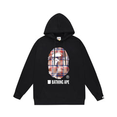 Bathing Ape Bape Hoodie Autumn/Winter Letter Print Loose Hoodie Pullover Ape Sweater
