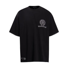 CHH Heart T Shirts Cross Color Printed Short Sleeve T-Shirt