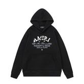 Amiri Hoodie AMI Patch Embroidery Letter Pattern Hooded Sweater Men and Women