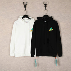 Off White hoodie多彩箭头图案连帽