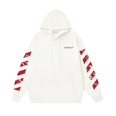Off White hoodieVR Power Anchor Pattern Arrow Print Hood