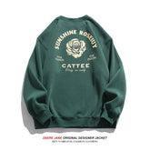 Men Pullover Hoodie round Neck Sweater Men's Winter Couple