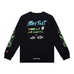 CHH Heart Long Sleeve Shirt Unisex Fashion Loose Long Sleeve Shirt