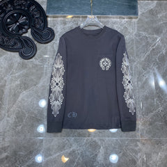 CHH Heart Long Sleeve Shirt Unisex Fashion Loose Long Sleeve Shirt