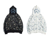 Bathing Ape Bape Hoodie Luminous Star Print Jacket