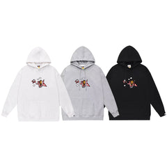 Bathing Ape Bape Hoodie Autumn/Winter Letter Print Loose Hoodie Pullover Ape Sweater