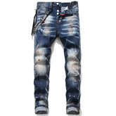 DSQ2 Jeans Distressed Slim-fit Stretch Jeans