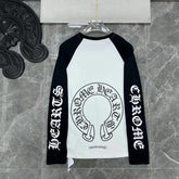 CHH Heart Long Sleeve Shirt Unisex Fashion Loose Long Sleeve Shirt