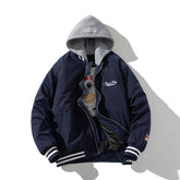 Mens Vintage Jackets Cotton Baseball Suit Street Tide Jacket