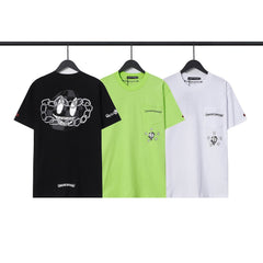 CHH Heart T Shirts Back Cross Short Sleeve T-Shirt
