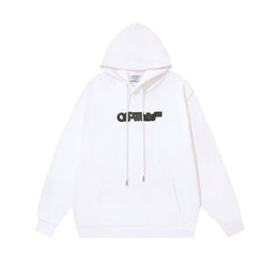 OW three-dimensional arrow pattern pullover hooded sweater