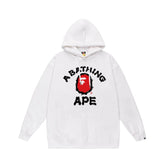 Bathing Ape Bape Hoodie Autumn/Winter Letter Print Loose Hoodie Pullover Ape Sweater
