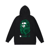 Bathing Ape Bape Hoodie Autumn/Winter Letter Print Loose Hoodie Pullover Ape Sweater