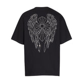 CHH Heart T Shirts T-Shirt Hot Diamond Angel Wings Cross Cotton Short Sleeve