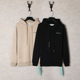 OW basic arrow pattern hooded sweater