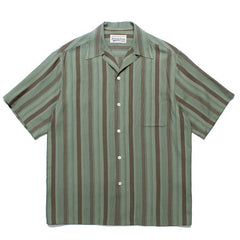 GUILTYPARTIES TIGER Shirts 24ss Striped Classic, Rayon Hawaiian Casual Short Sleeve Shirt Men