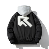 Men's Vintage Jackets Patch Embroidered Jacket Men's Padded Baseball Jacket Cotton Jacket