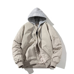 Mens Vintage Jackets Pilot Jacket Padded Jacket Winter Baseball Uniform