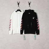 Off White hoodie gradual change arrow pattern hooded sweater men and women the same piece wholesale