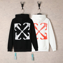Off White hoodie Autumn/Winter Letter Arrow Pattern