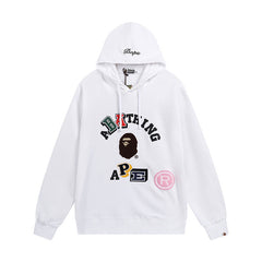 Bathing Ape Bape Hoodie Shark Head Sweater Colored Letter Print Fall/Winter Hooded Jacket