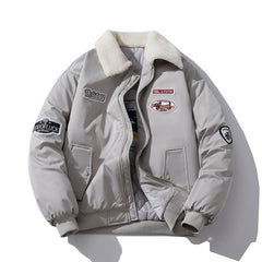 Mens Vintage Jackets Harajuku ins Loose Padded Jacket Padded Jacket