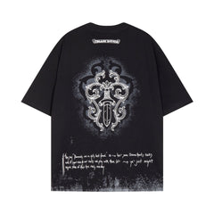 CHH Heart T Shirts Sanskrit Short Sleeve T-Shirt Crew Neck