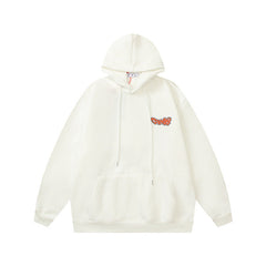 Off White hoodie boa pattern arrow fleece hooded