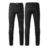 Amiri Jeans Hole & Patch Slim Stretch #8520