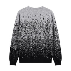 Amiri sweater Round-neck ink-wash painting style