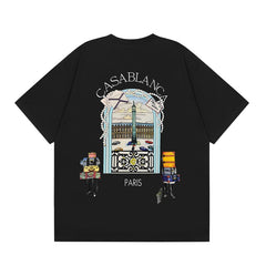 Casablanca T SHIRTS High-quality pure cotton streetwear