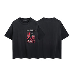 Amiri T Shirts Red Devil