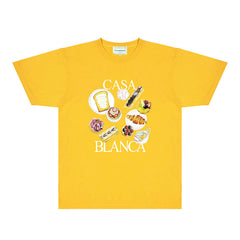 Casablanca T Shirts Street High-quality pure cotton