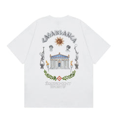 Casablanca T SHIRTS High-quality pure cotton streetwear