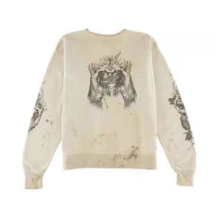 Saint Michael Printed Cotton Sweatshirt