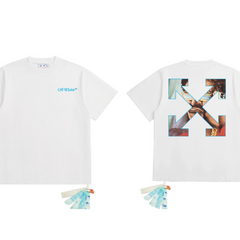 OFF WHITE T SHITRS High-quality 100% pure cotton streetwear