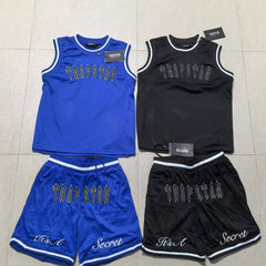 Trapstar T shirts & shorts Set Casual tank top jersey Mesh