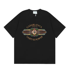 Casablanca T SHIRTS High-quality pure cotton streetwear