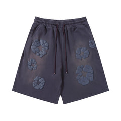 Denim Tears Shorts Premium-quality puff print casual streetwear style Gradient color