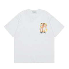 Casablanca T SHIRTS High-quality pure cotton streetwear