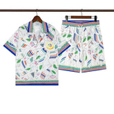 Casablanca Beach Shirt & Shorts Set Casual Summer Vacation/Travel Wear (Sold Separately)