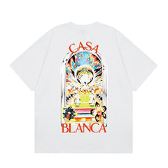Casablanca T SHIRTS High-quality pure cotton streetwear